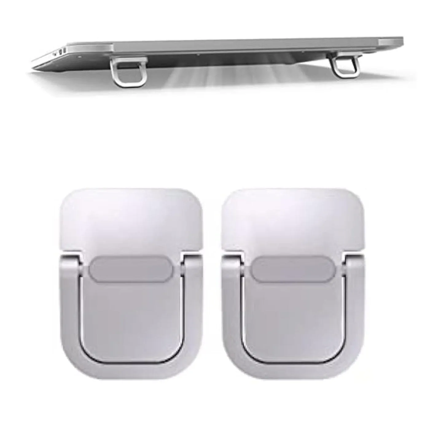 2-Pieces: Adjustable Invisible Notebook Computer Support Bracket