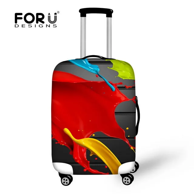 2018 Design Style Cover for Suitcase Bags Travel Luggage Accessories for Men's Women Waterproof Protection Suitcase Case Cover