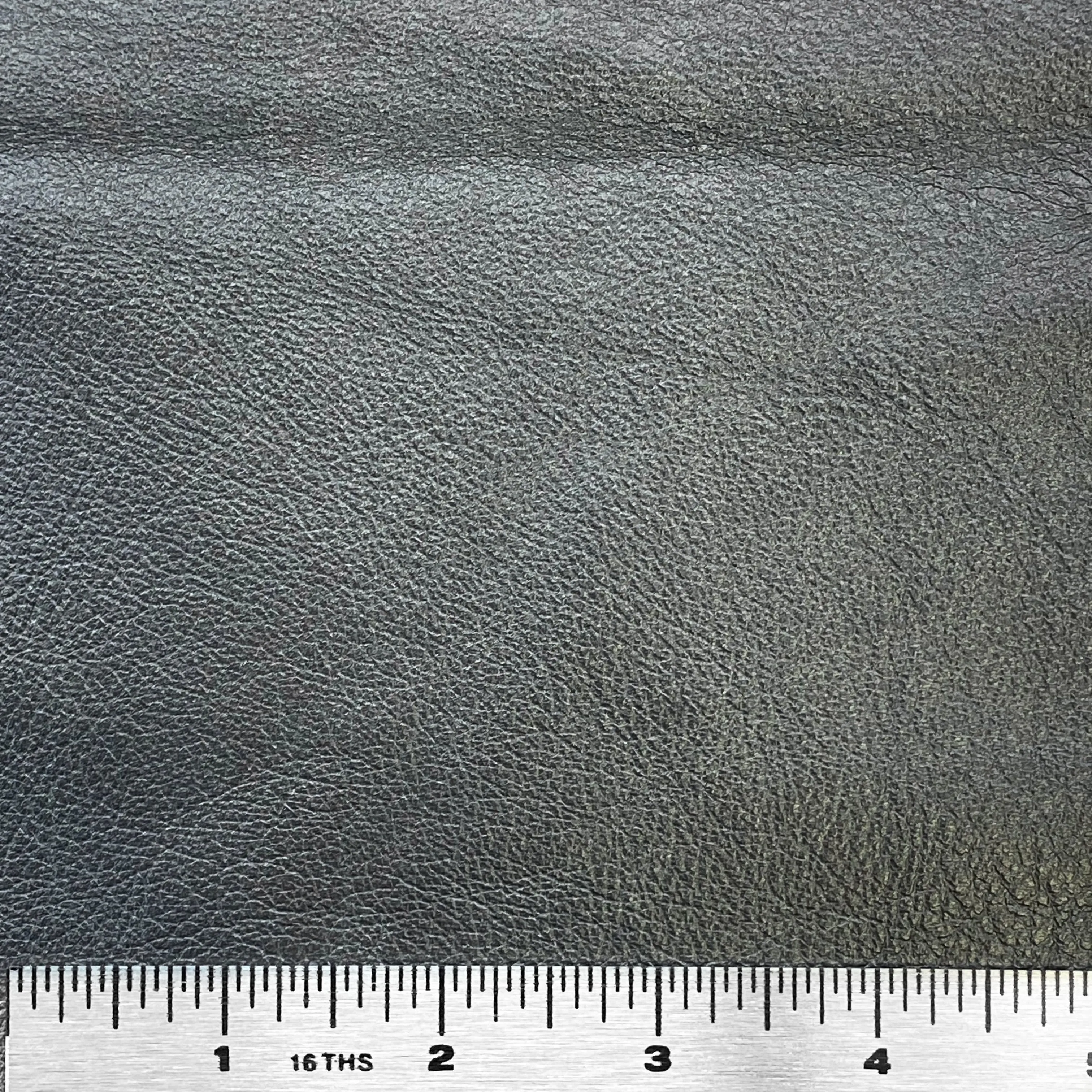 3oz (1.5mm) Metallic Cow Leather - Gunmetal (per square foot)