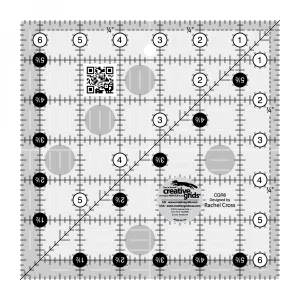 6-1/2" x 6-1/2" Ruler - Creative Grids