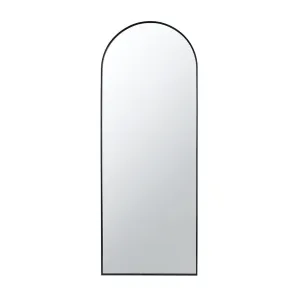 A&B Home Celine 28" x 74" Bundle of 6 Arched Shaped Black Metal Frame Wall-Mounted Body Mirror