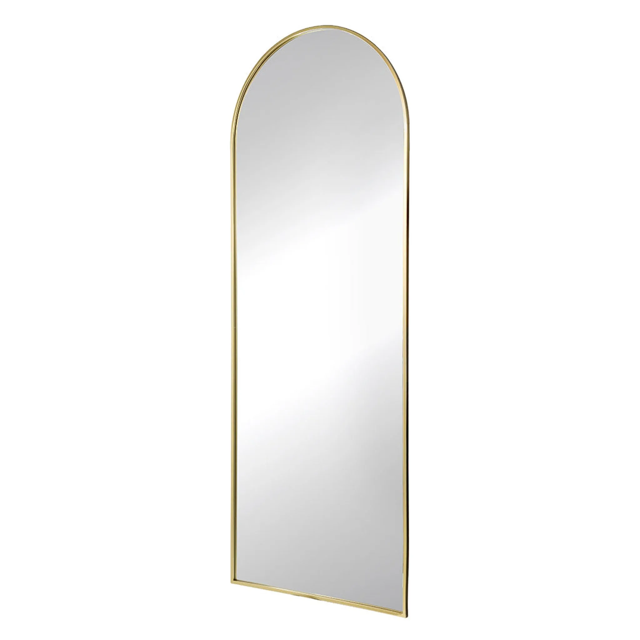 A&B Home Celine 28" x 74" Bundle of 6 Arched Shaped Gold Metal Frame Wall-Mounted Body Mirror