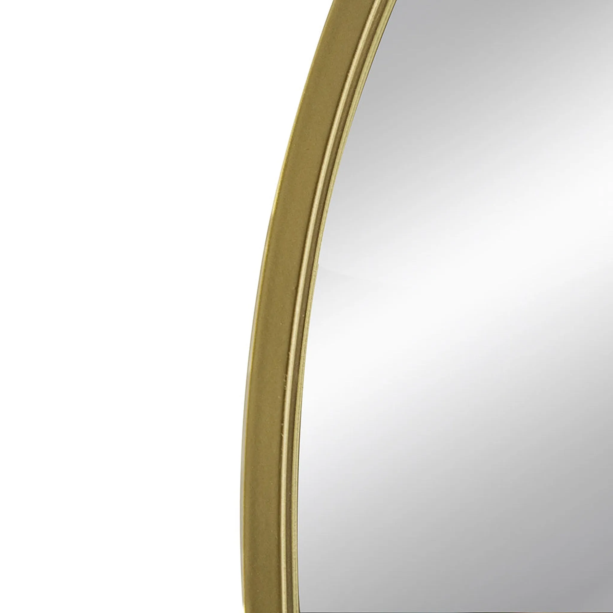 A&B Home Celine 33" x 31" Bundle of 12 Arched Shaped Gold Metal Frame Wall-Mounted Mirror