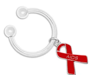 AIDS Red Ribbon Key Chains