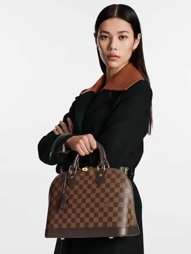 Alma PM Damier Tote Louis Vuitton Bag Brown