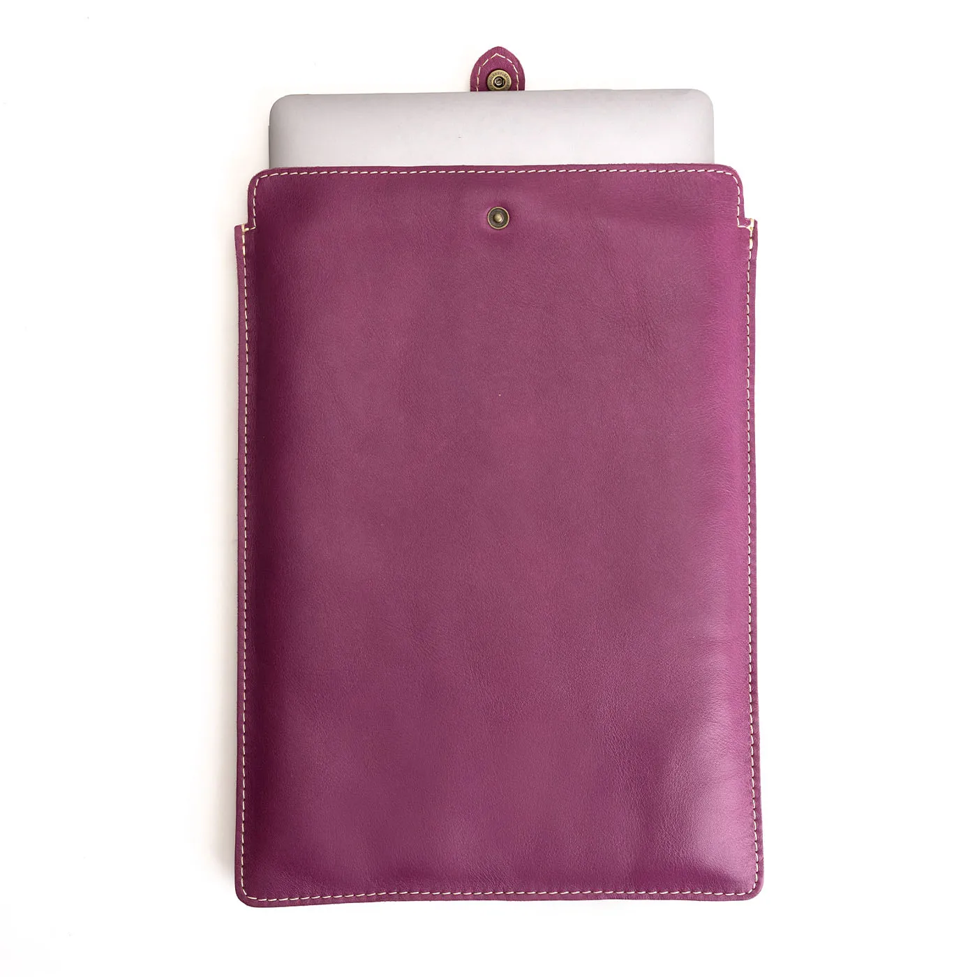 'Almost Perfect' Leather Laptop Sleeve