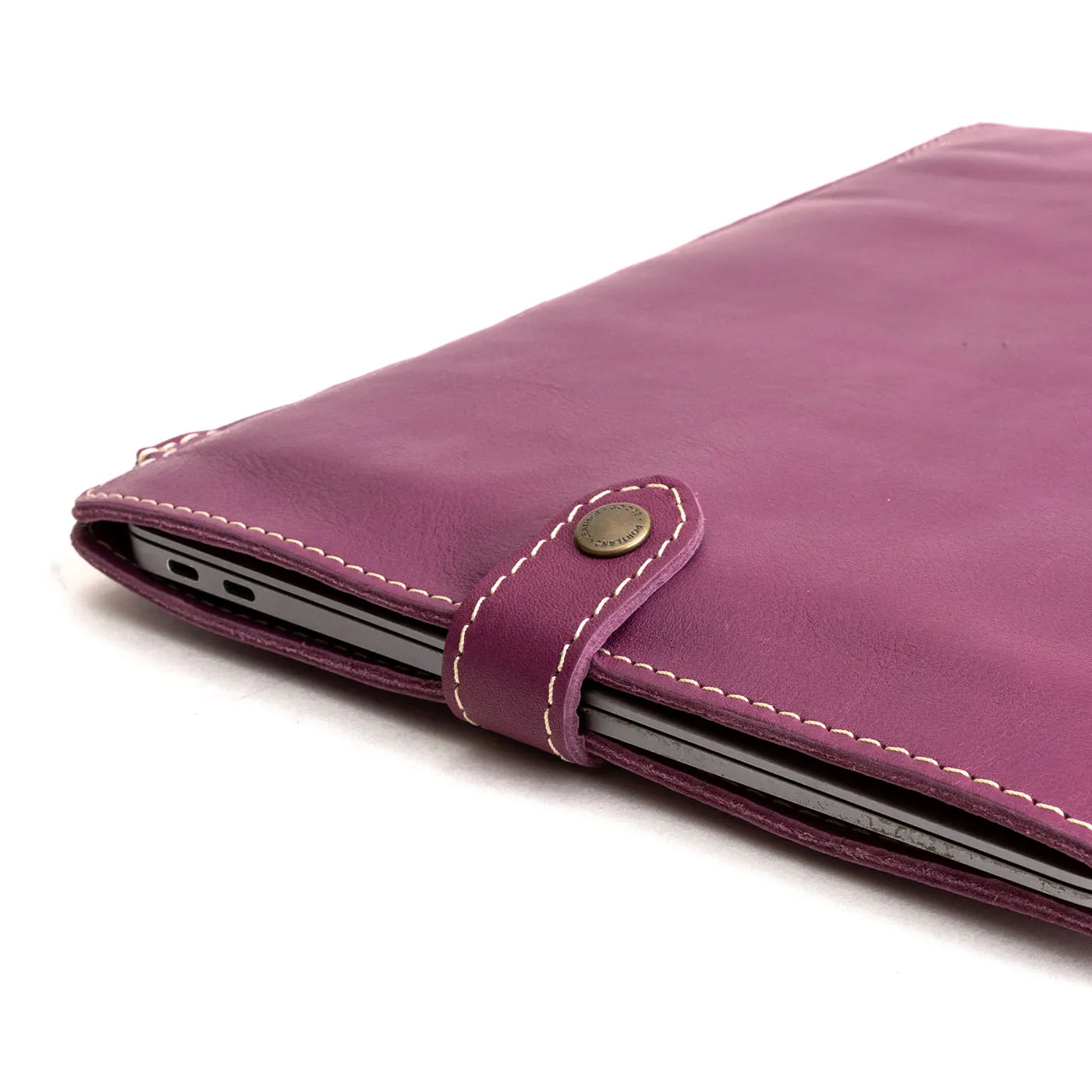 'Almost Perfect' Leather Laptop Sleeve