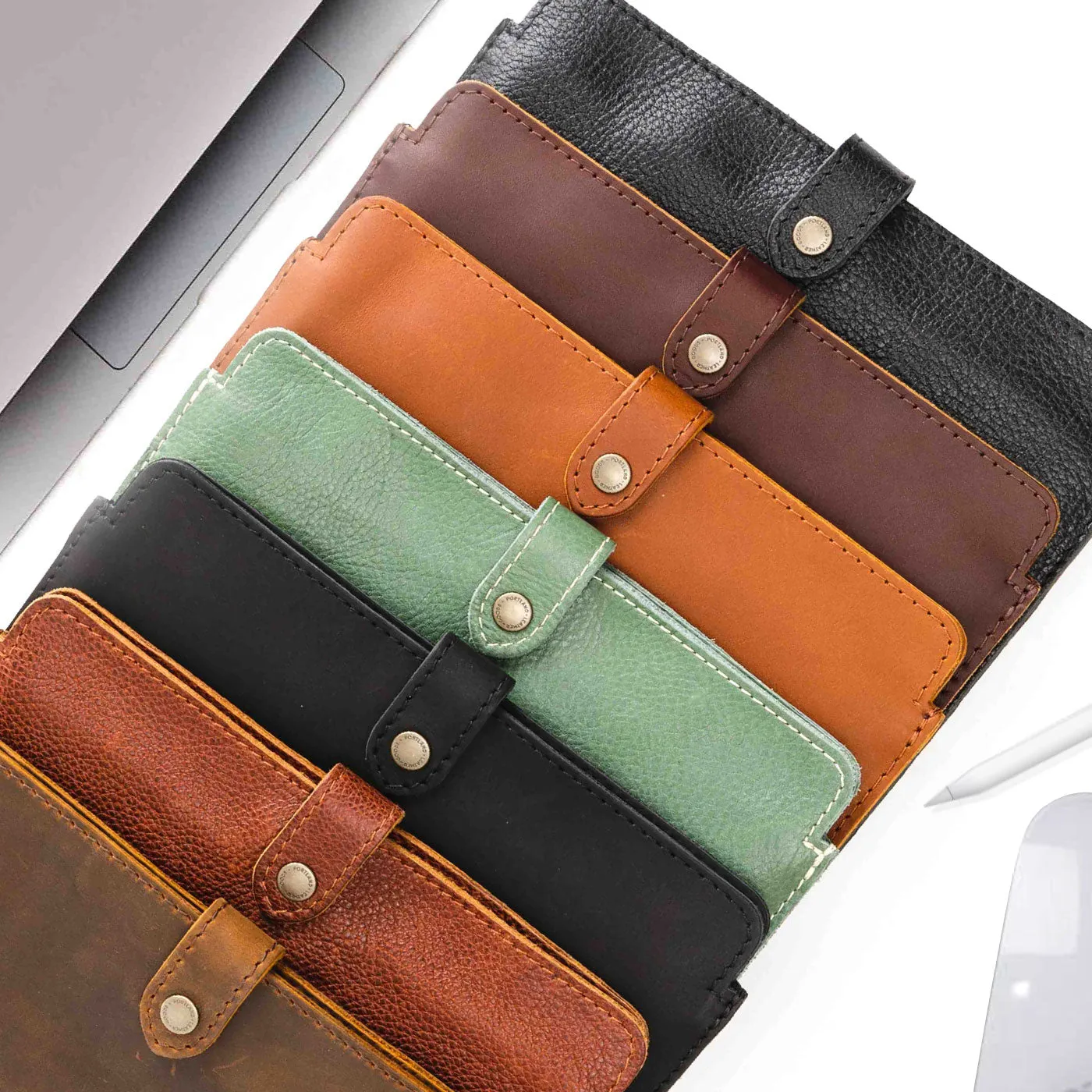 'Almost Perfect' Leather Laptop Sleeve