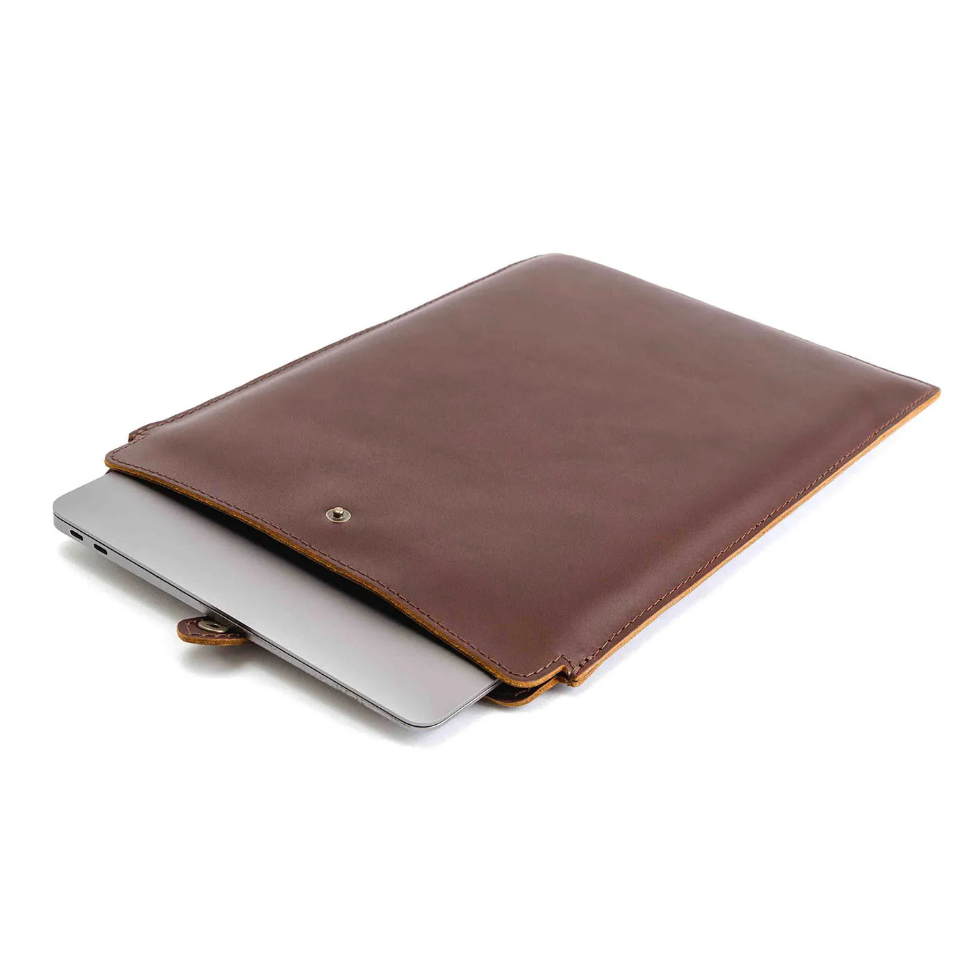 'Almost Perfect' Leather Laptop Sleeve