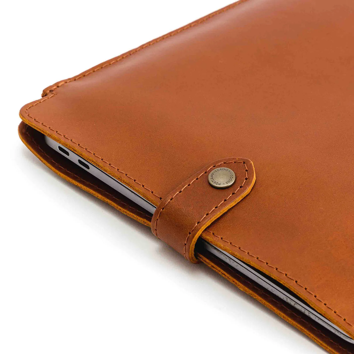 'Almost Perfect' Leather Laptop Sleeve