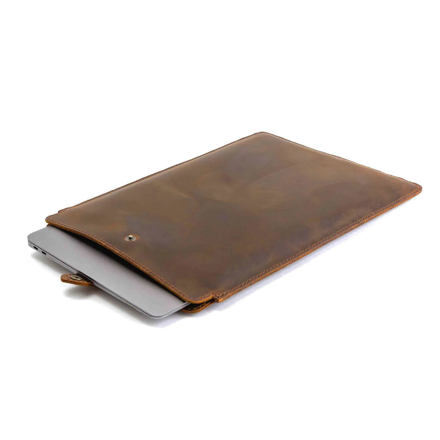 'Almost Perfect' Leather Laptop Sleeve