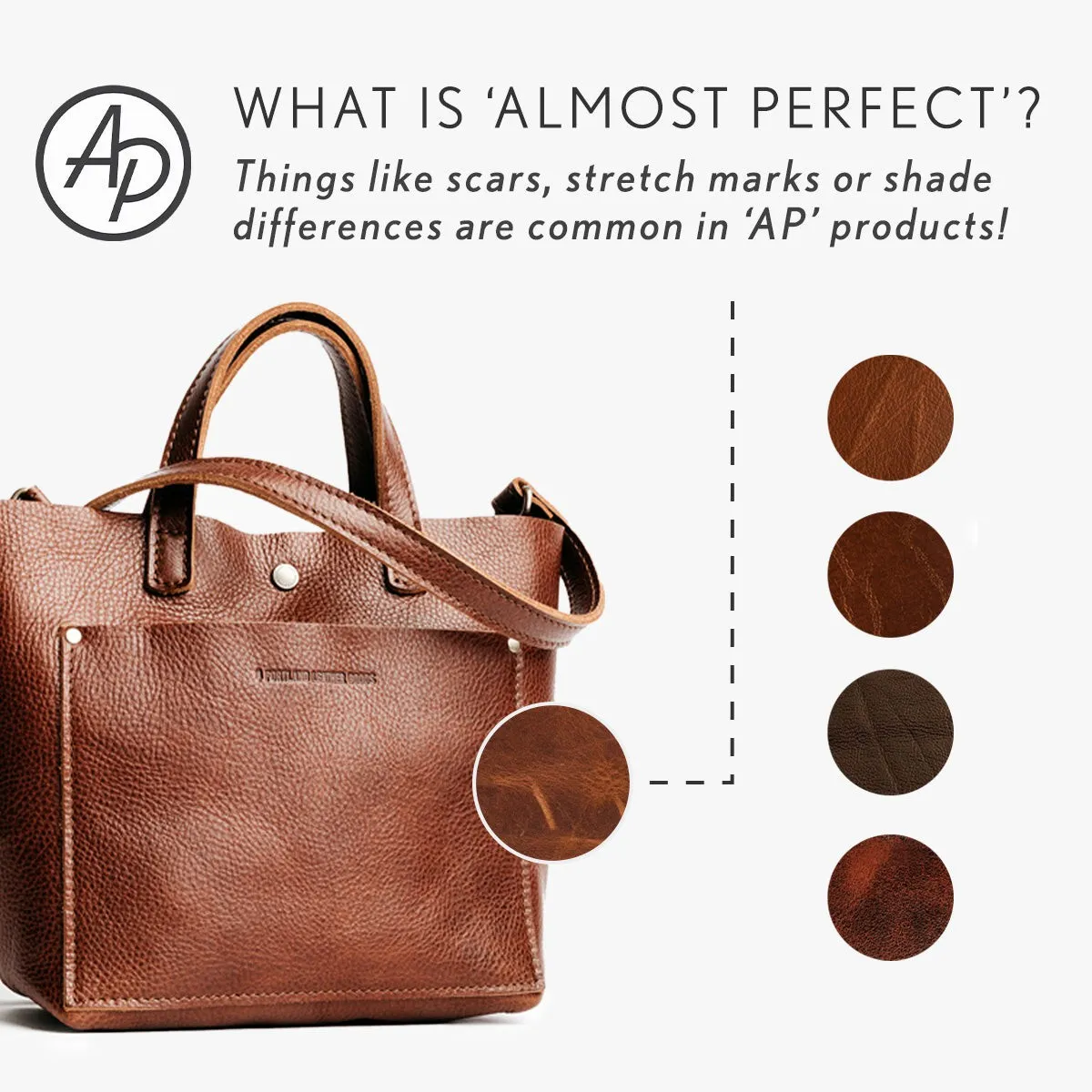 'Almost Perfect' Leather Laptop Sleeve