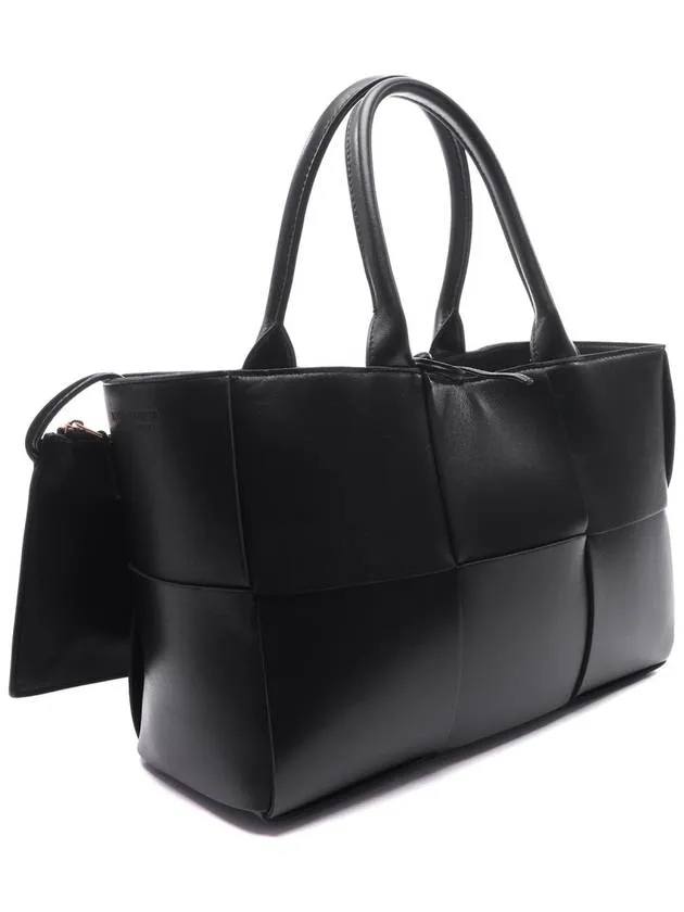 Arco Intrecciato Small Tote Bag Black