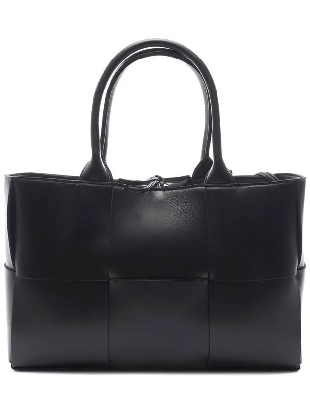 Arco Intrecciato Small Tote Bag Black