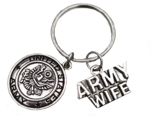 Army Wife Keychain