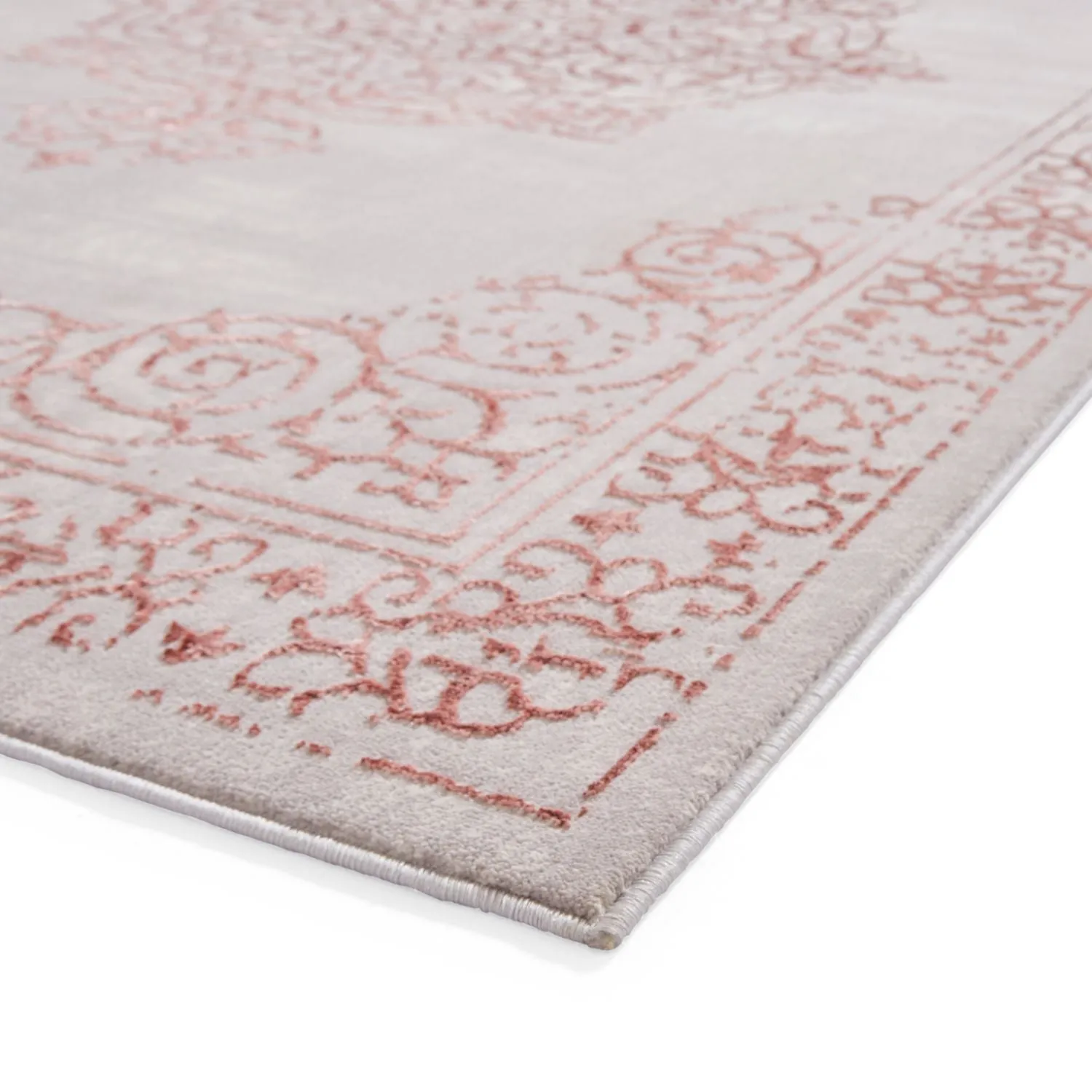 Artemis B9076A Rose and Silver Vintage Rug