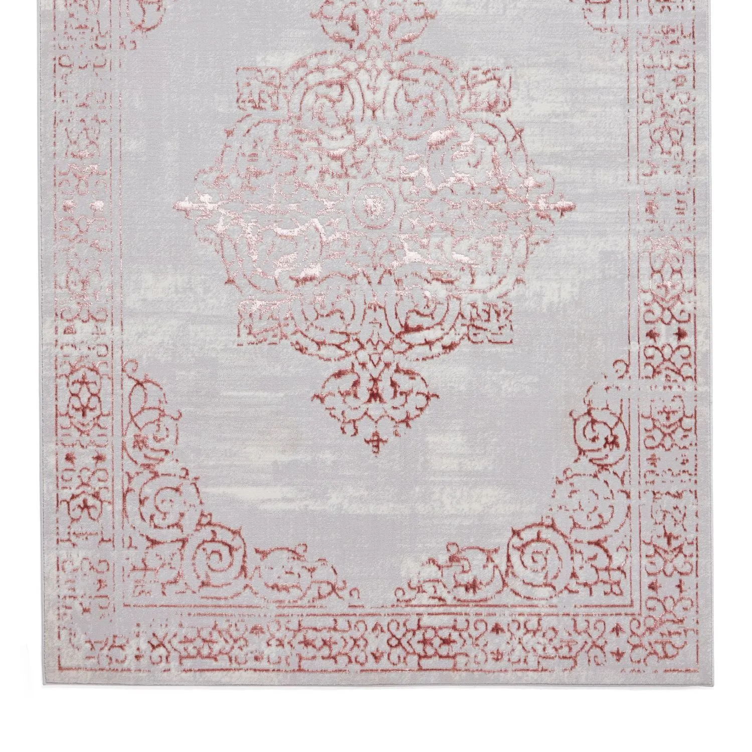 Artemis B9076A Rose and Silver Vintage Rug