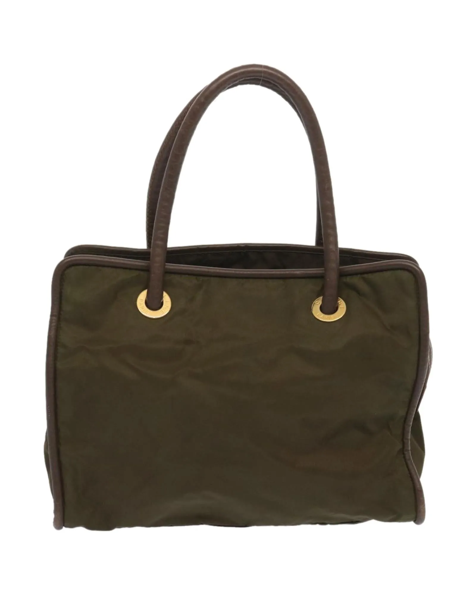 Authentic Khaki Nylon Tote Bag