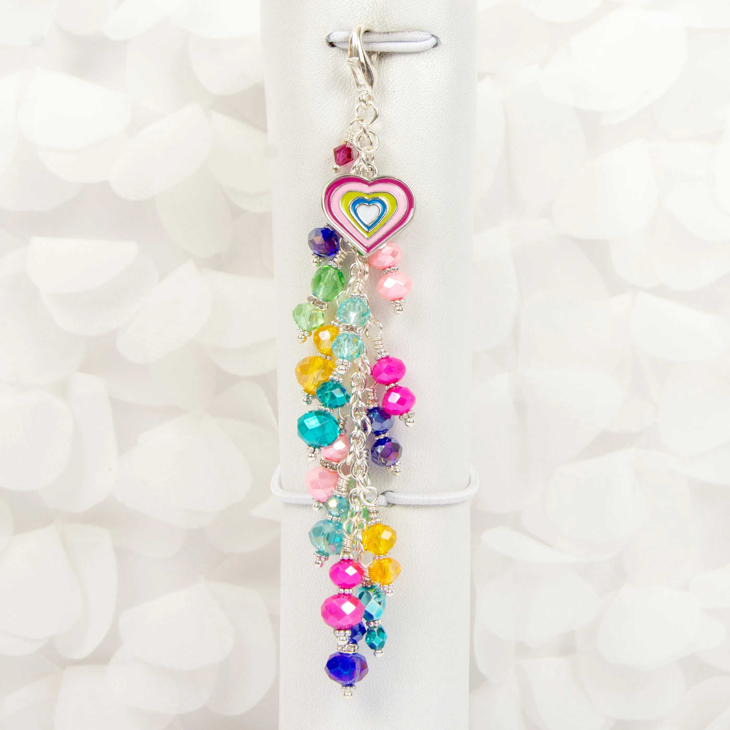 Better Together Rainbow Heart Dangle Planner Charm - West Coast Planners