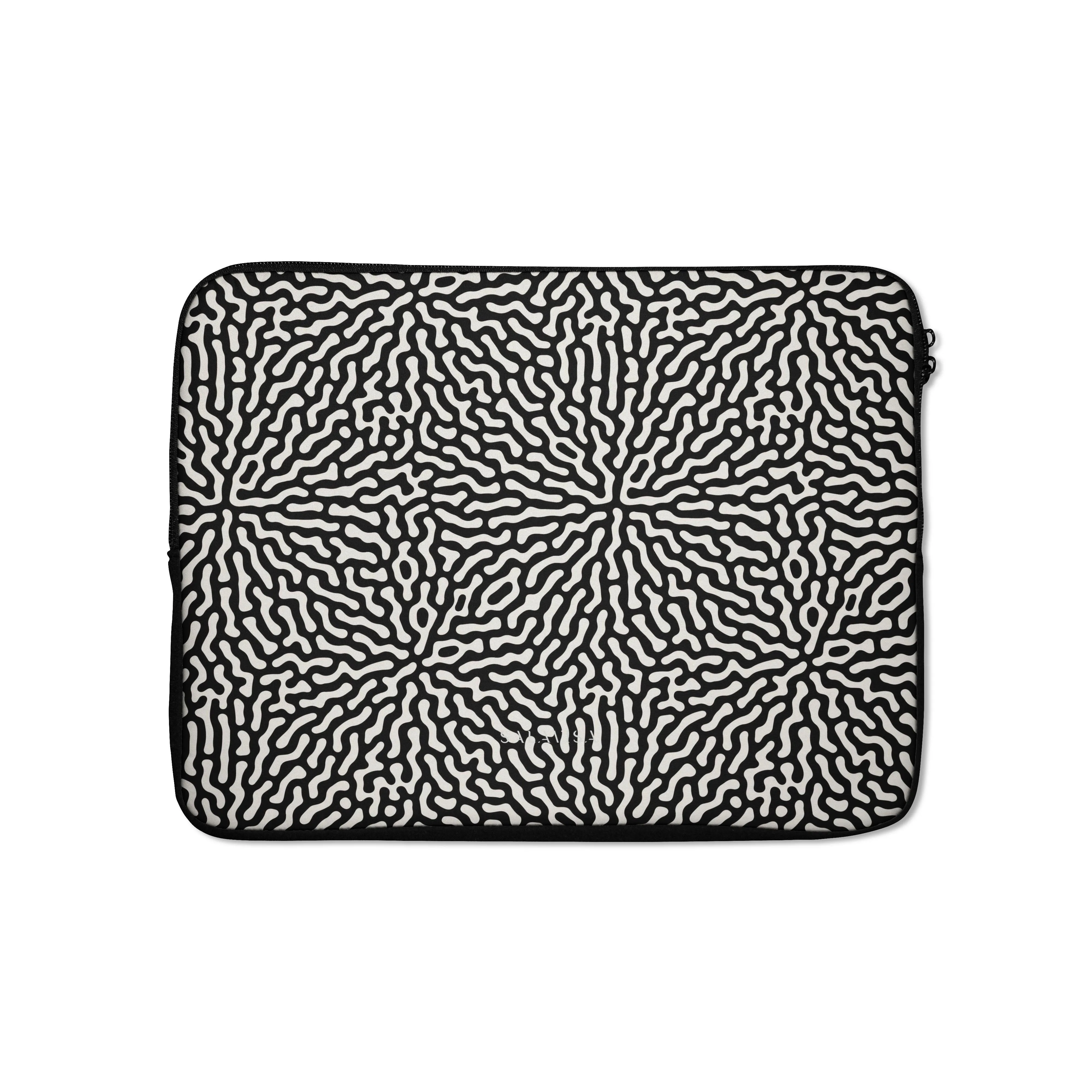 Black & White Drops Laptop Sleeve