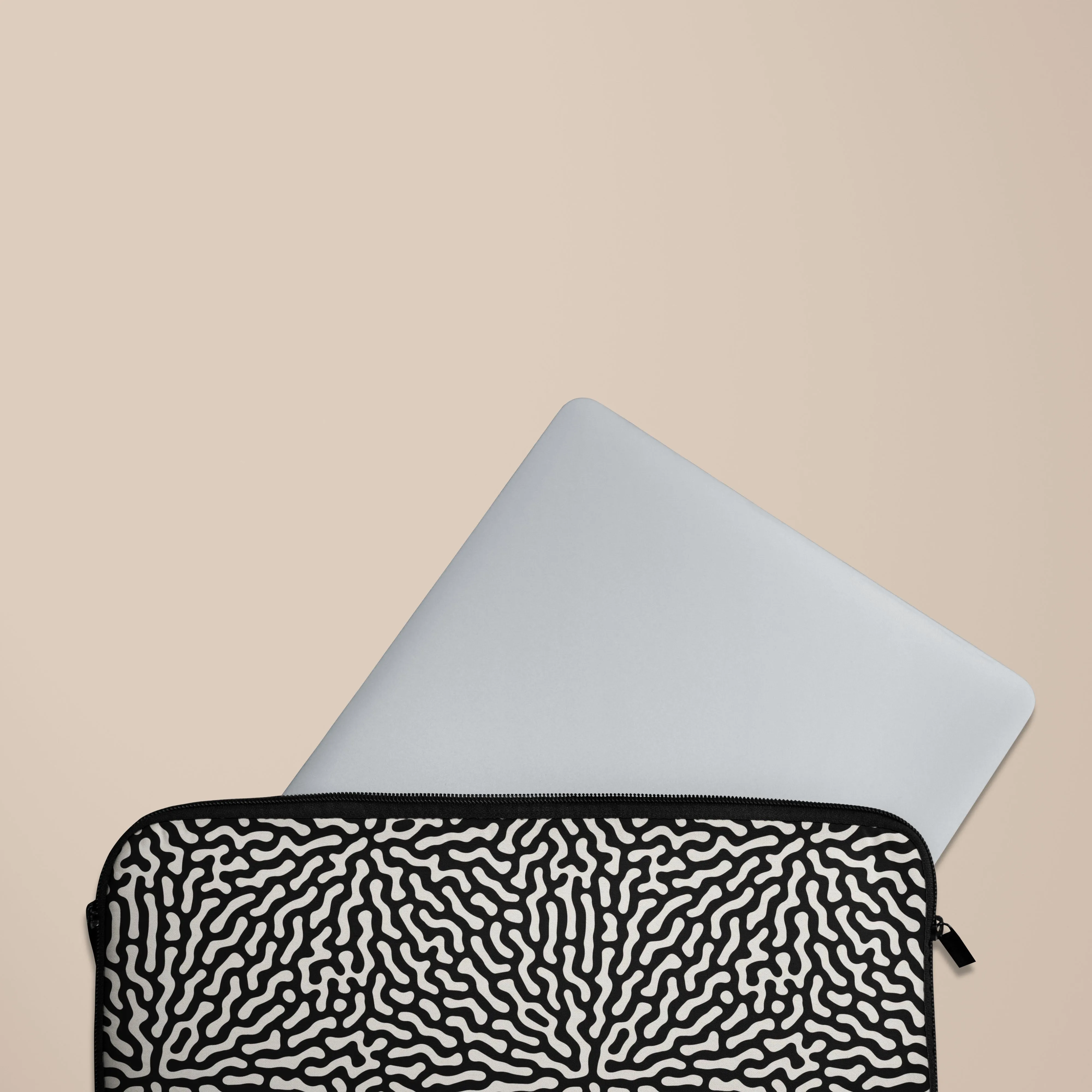 Black & White Drops Laptop Sleeve