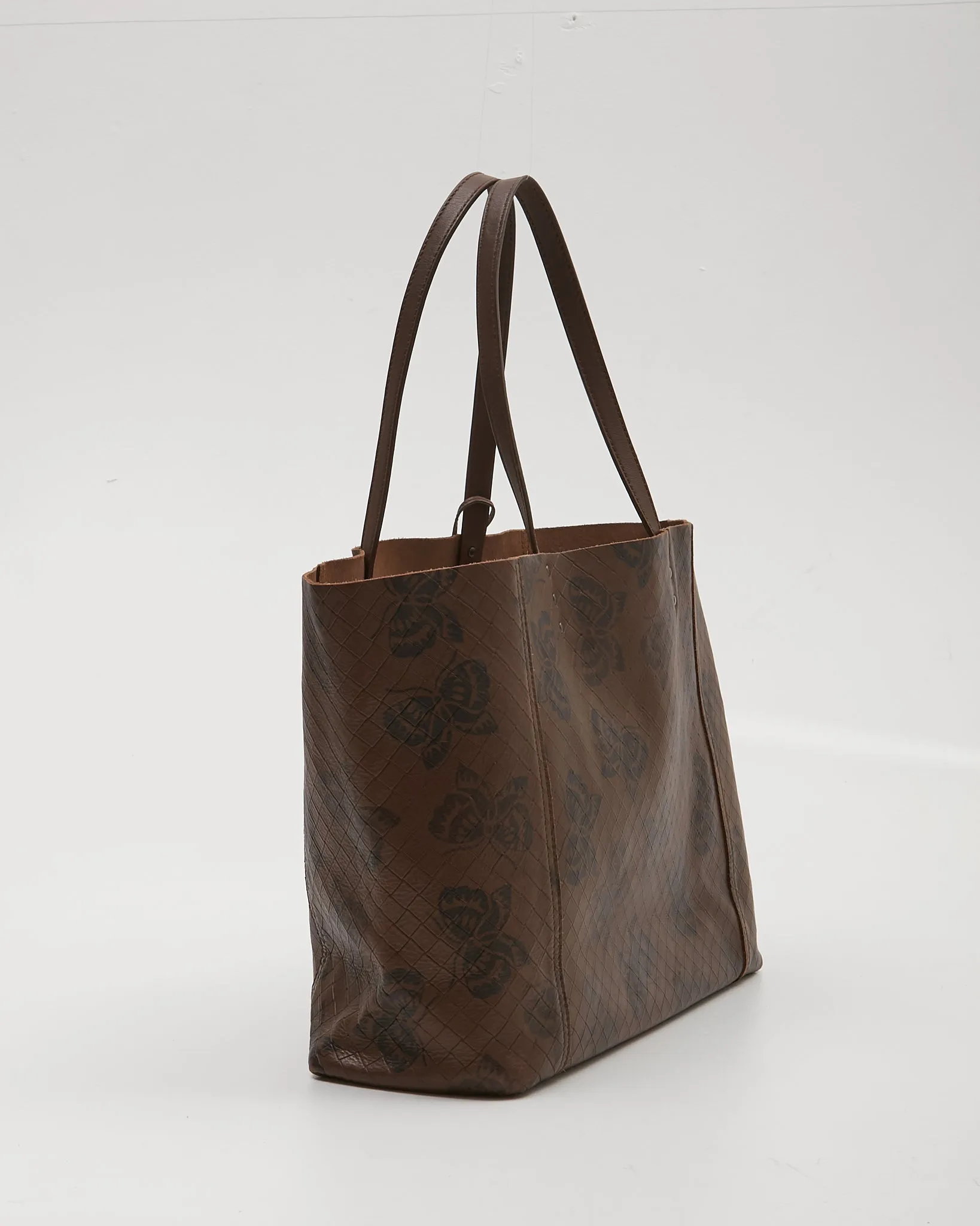 Bottega Veneta Brown Intrecciato Butterfly Tote Bag