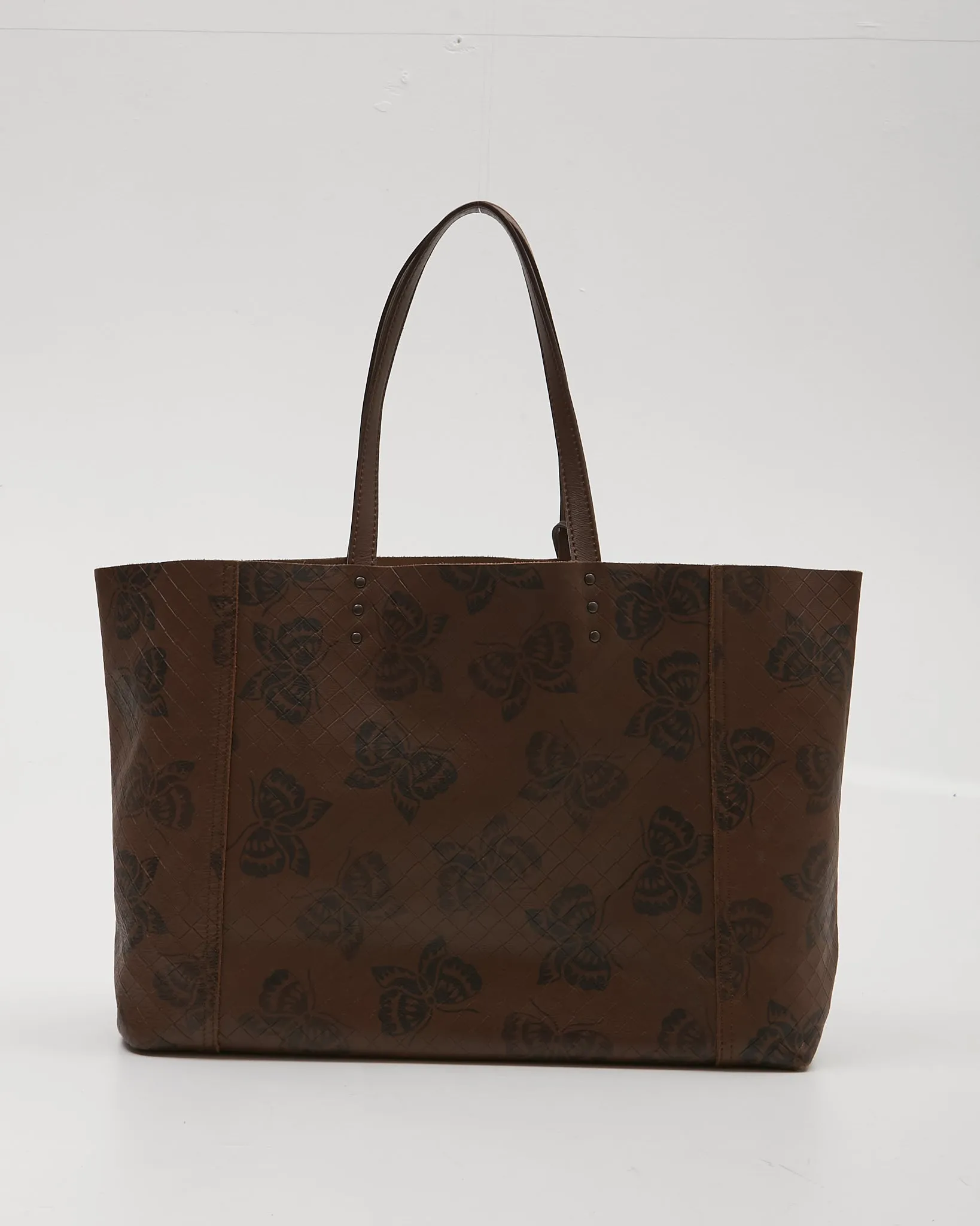 Bottega Veneta Brown Intrecciato Butterfly Tote Bag