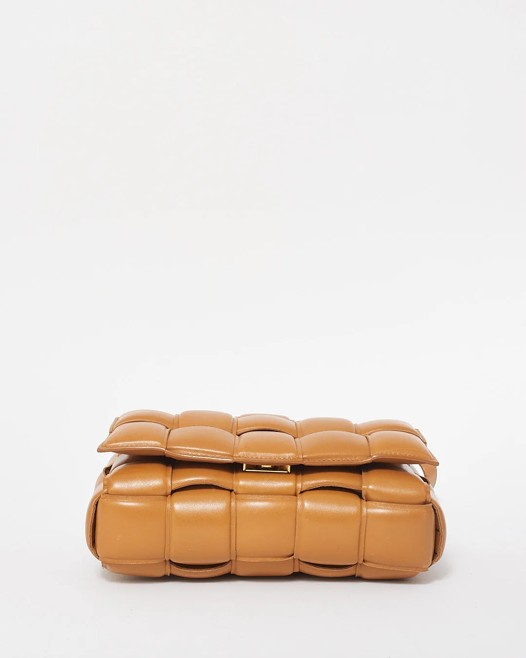 Bottega Veneta Camel Leather Padded Cassette Bag