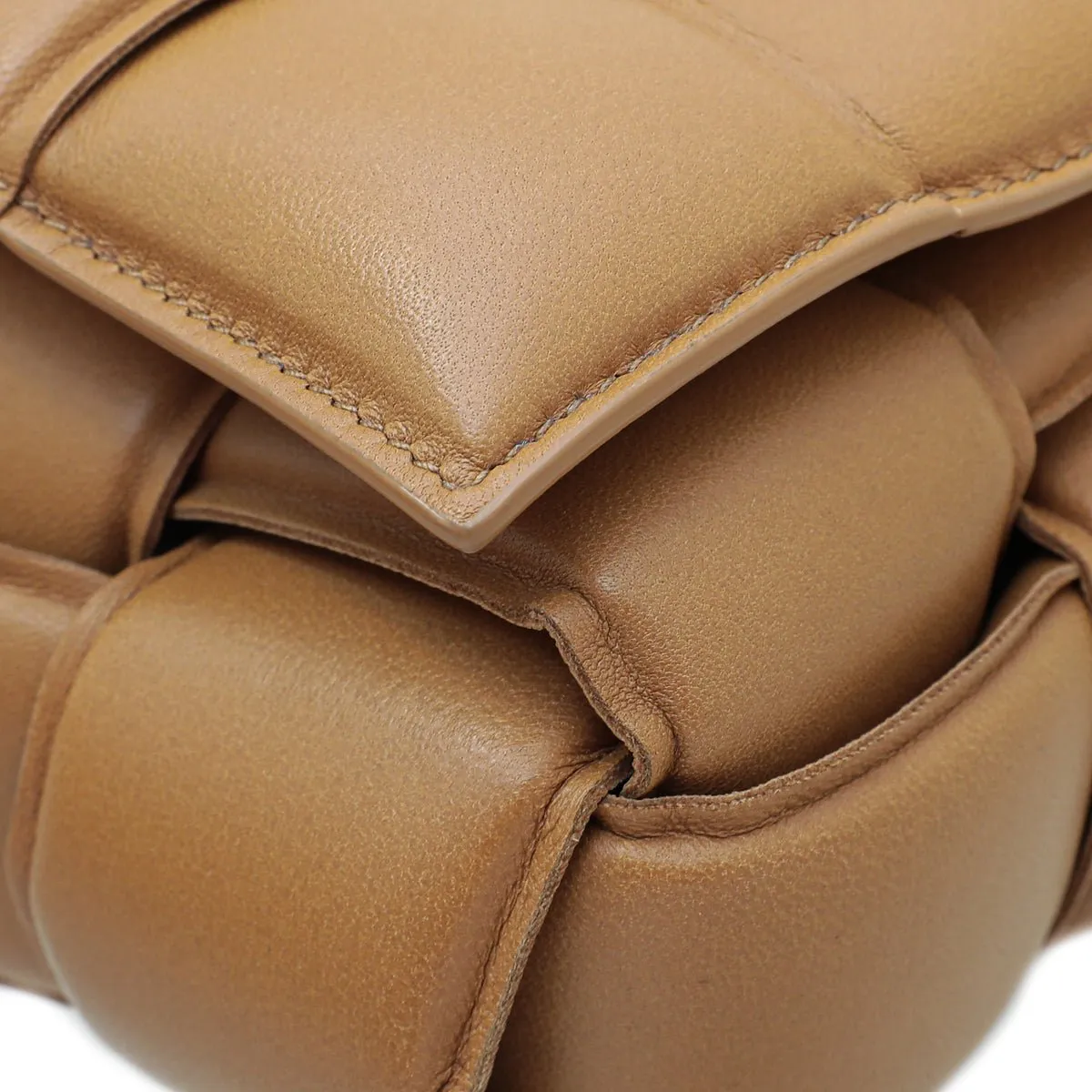 Bottega Veneta Caramel Padded Cassette Bag