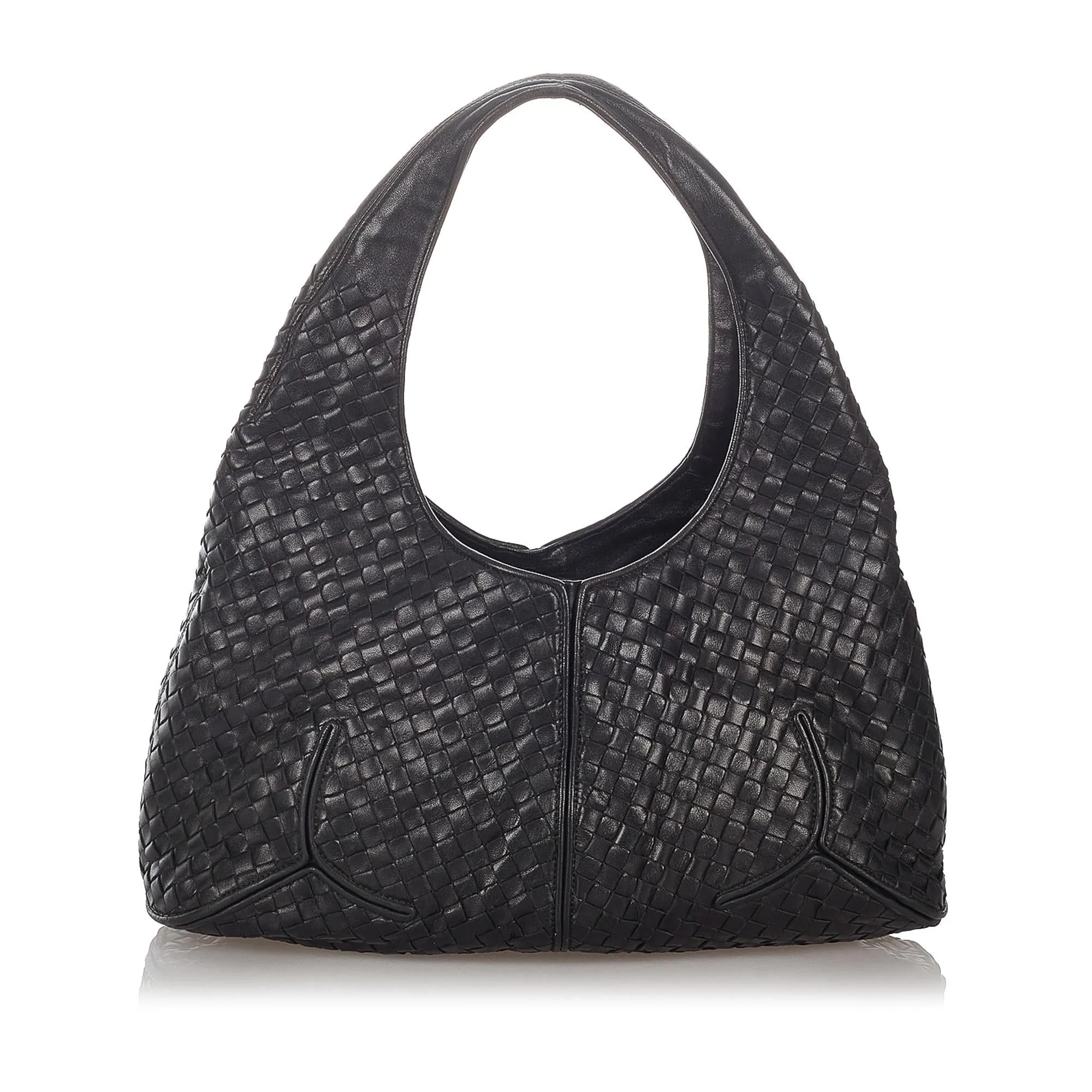 Bottega Veneta Intrecciato Leather Hobo Bag (SHG-27029)