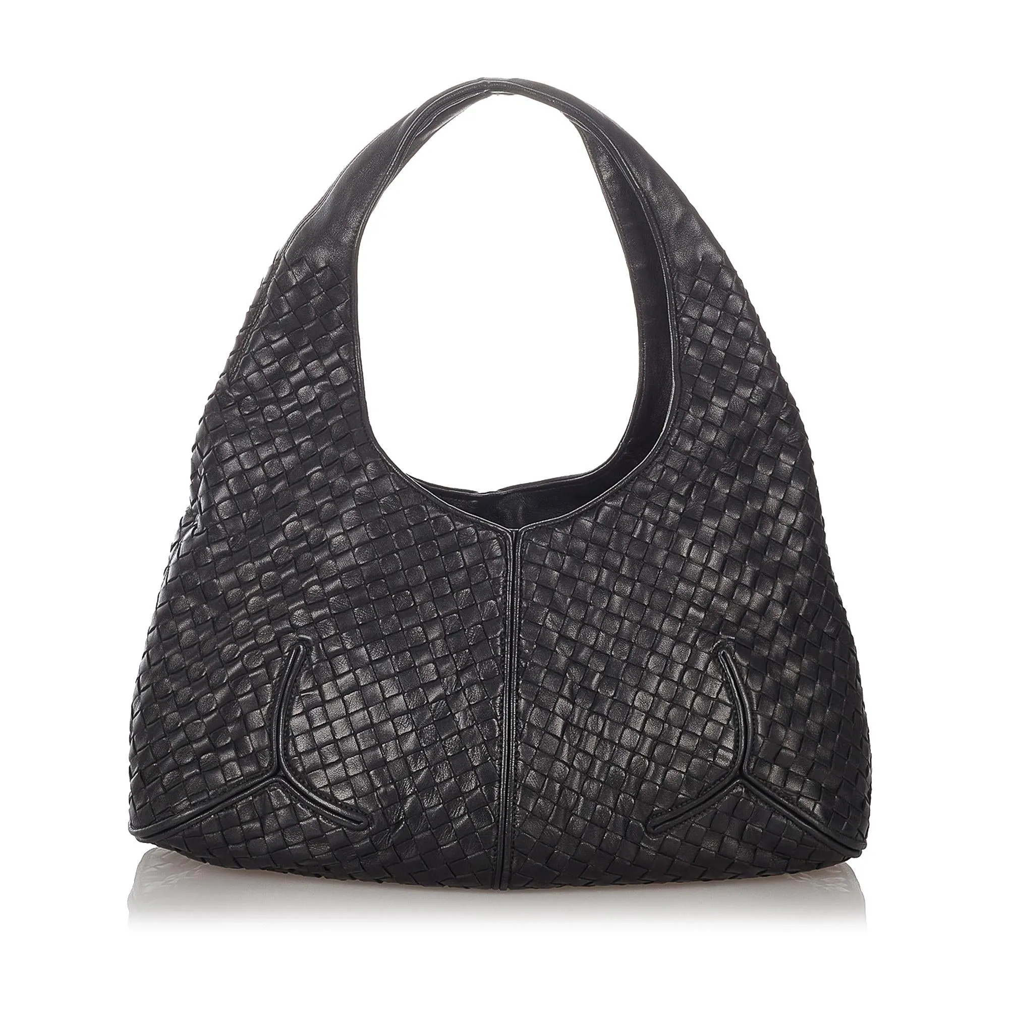 Bottega Veneta Intrecciato Leather Hobo Bag (SHG-27029)