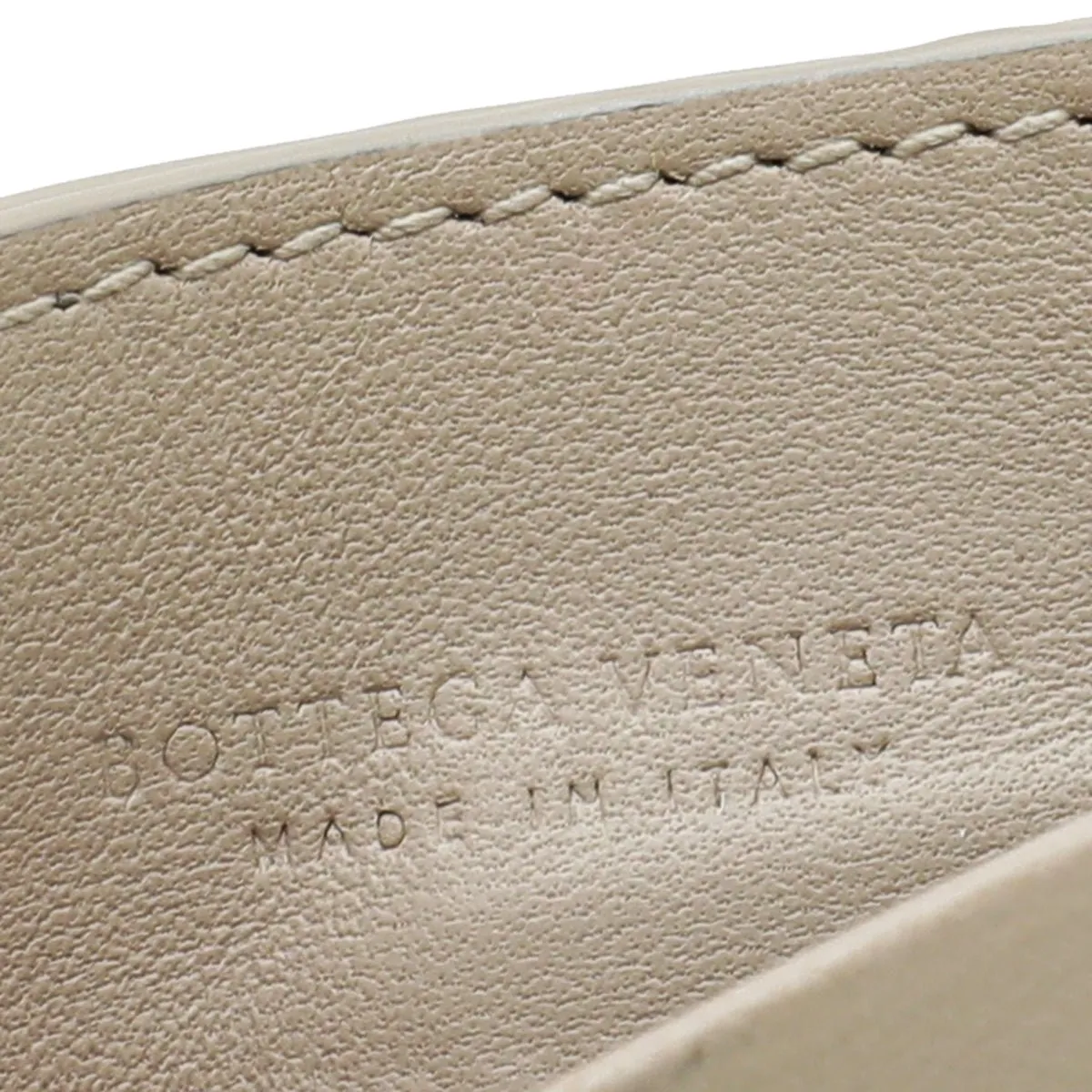 Bottega Veneta Nude Multicolor Embroidered Intrecciato Card Holder