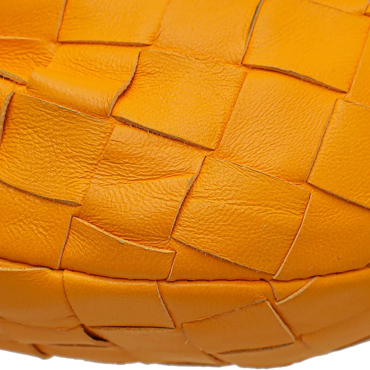 Bottega Veneta Orange Intrecciato Nappa Jodie Mini Bag