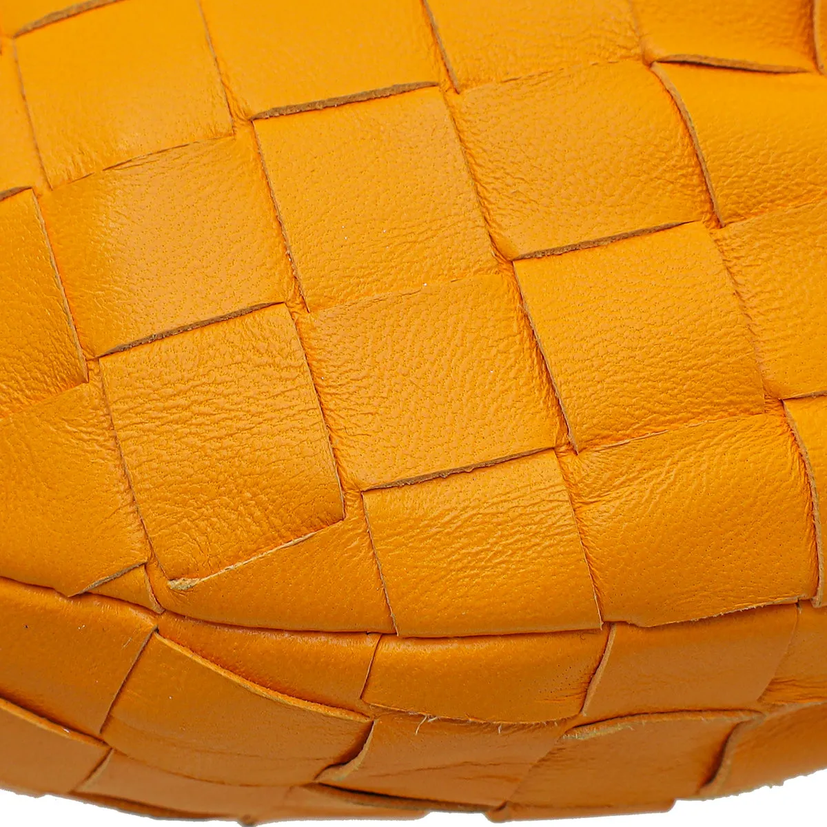 Bottega Veneta Orange Intrecciato Nappa Jodie Mini Bag