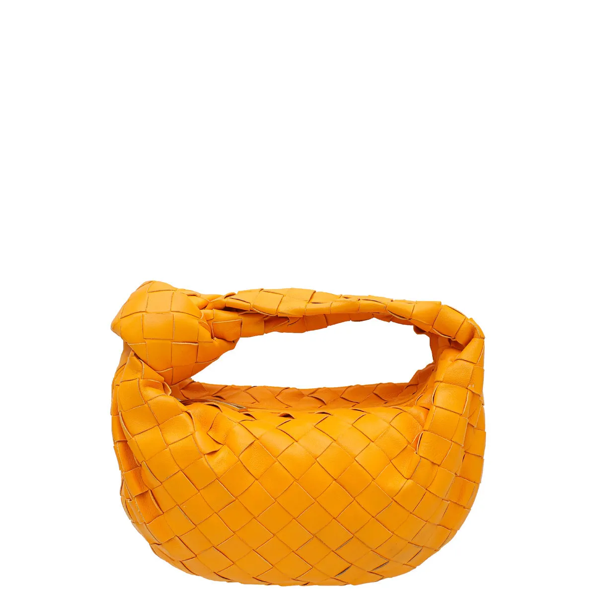 Bottega Veneta Orange Intrecciato Nappa Jodie Mini Bag