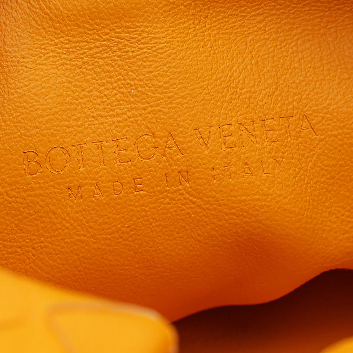 Bottega Veneta Orange Intrecciato Nappa Jodie Mini Bag