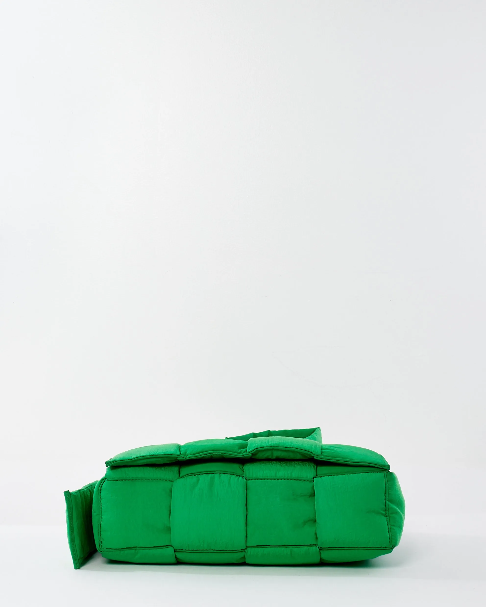 Bottega Veneta Parakeet Green Nylon Tech Padded Cassette Bag