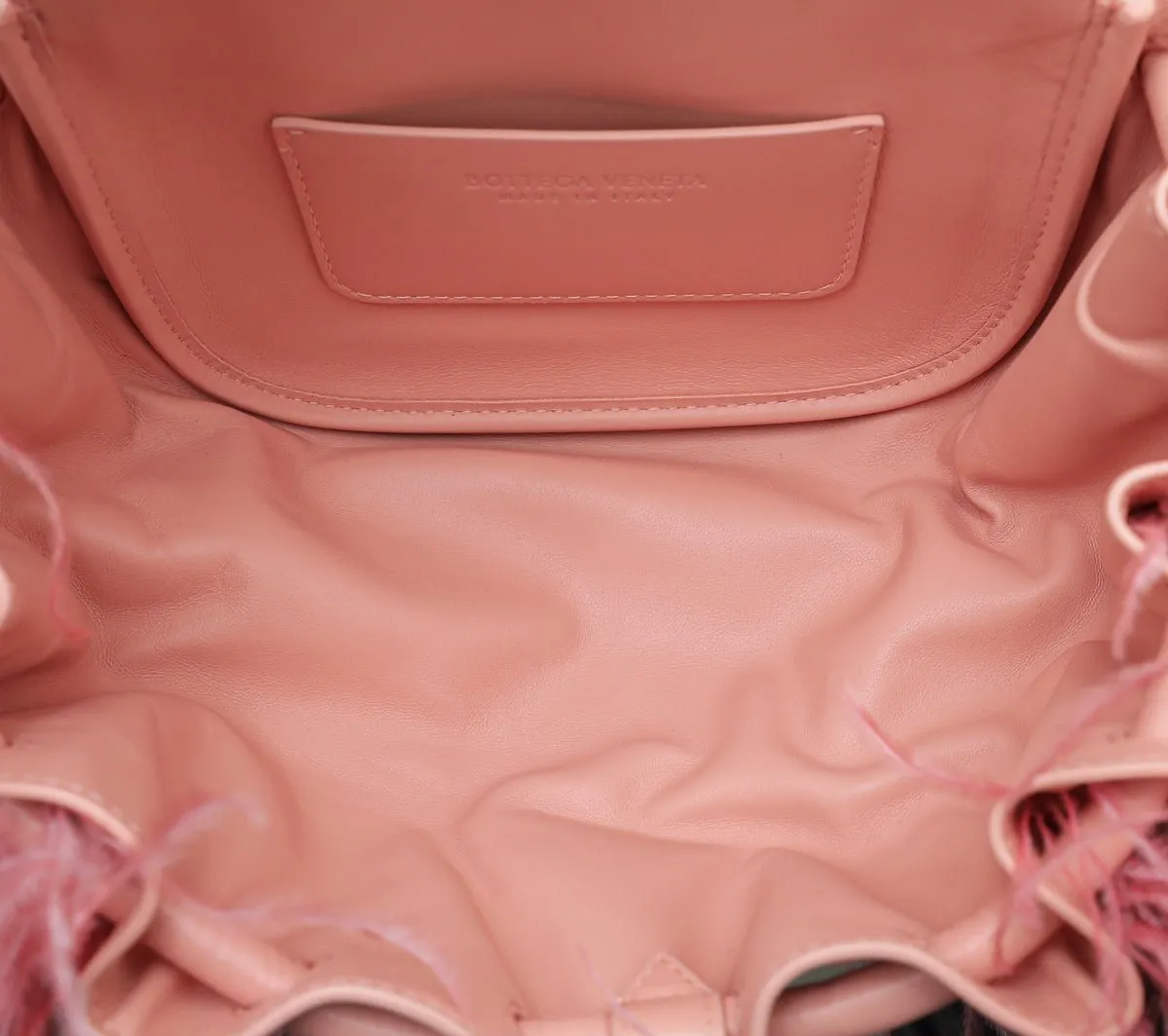 Bottega Veneta Peach Beak Feather Bag