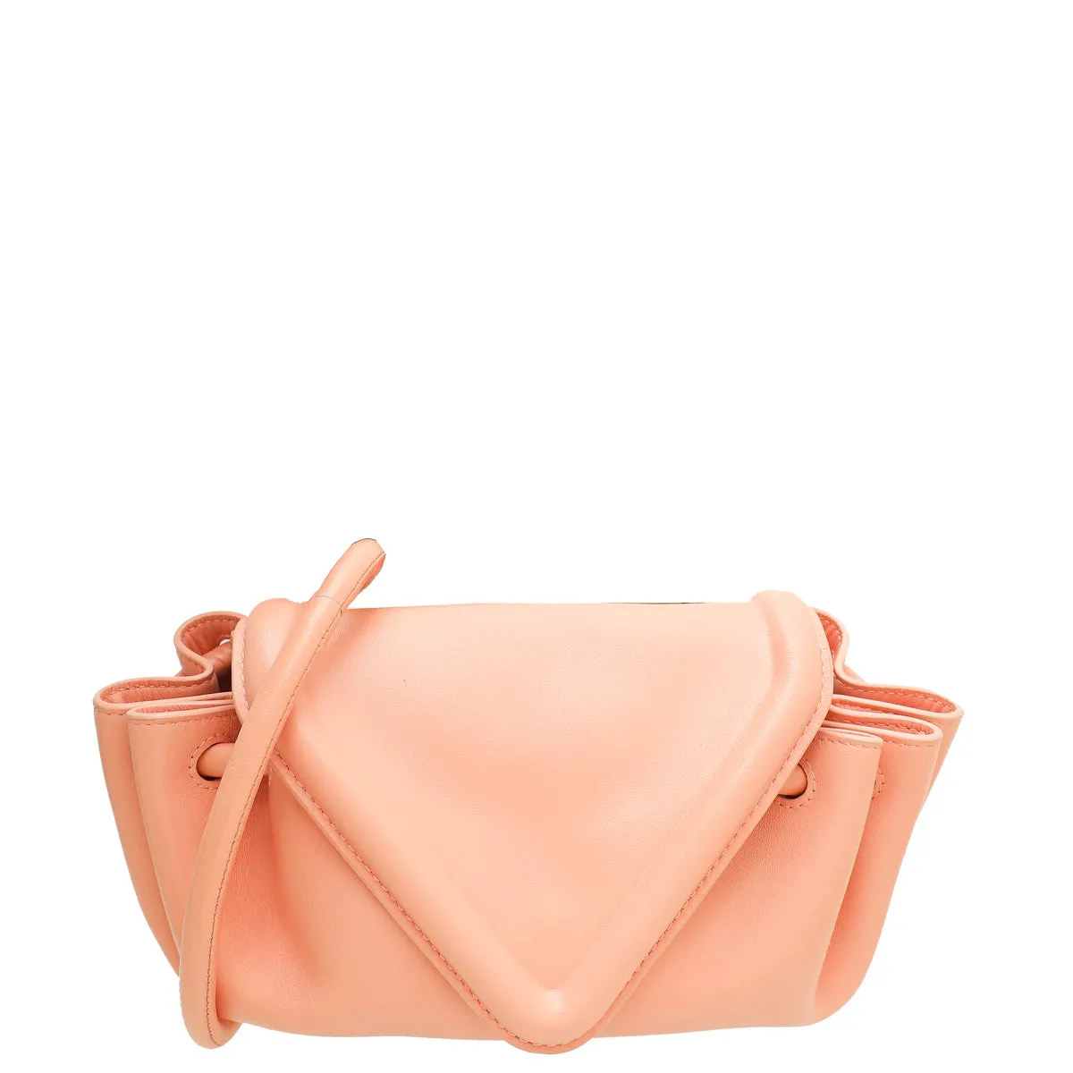 Bottega Veneta Peach Beak Triangle Small Shoulder Bag