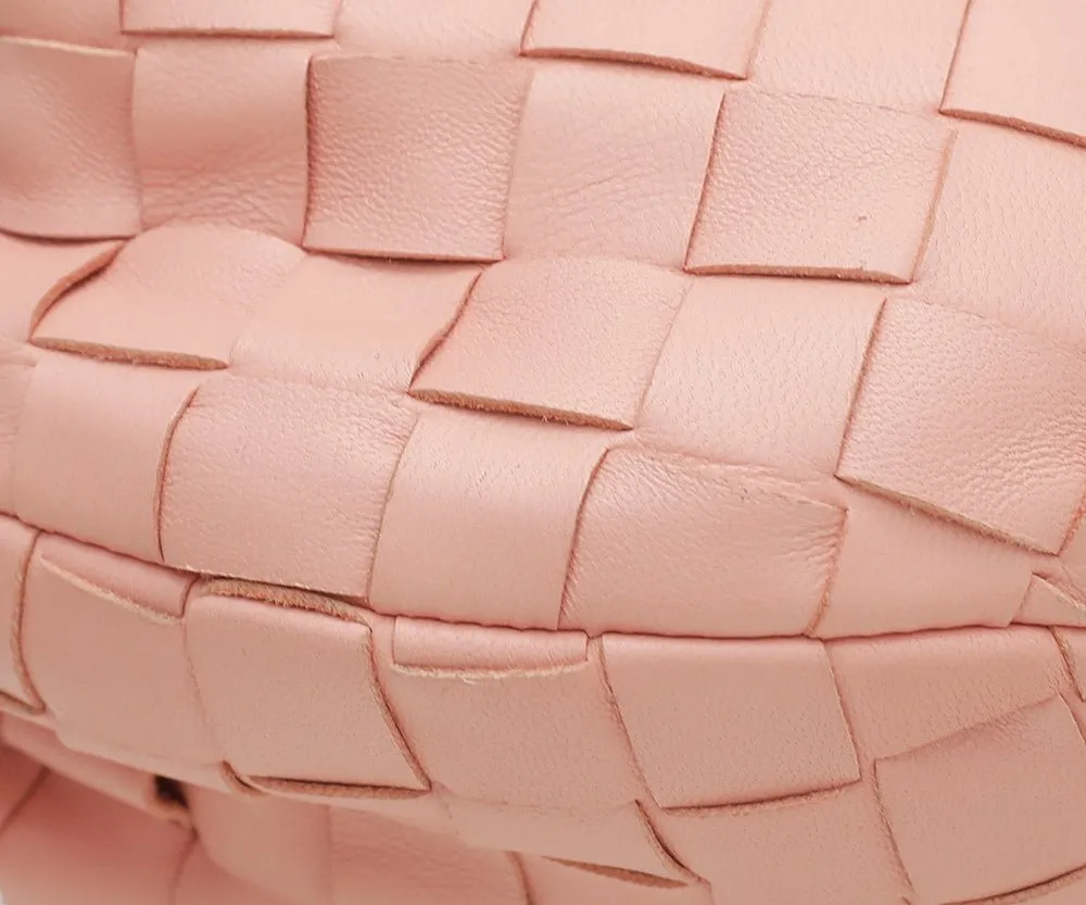 Bottega Veneta Peach Intrecciato Jodie Mini Bag