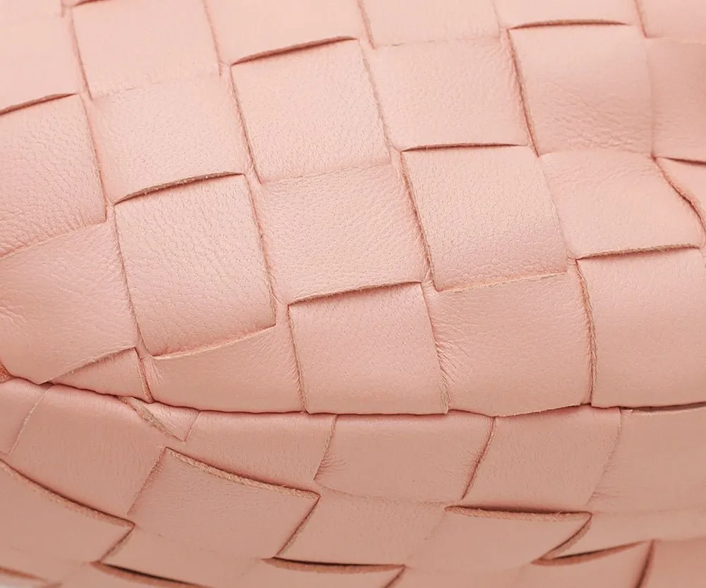 Bottega Veneta Peach Intrecciato Jodie Mini Bag