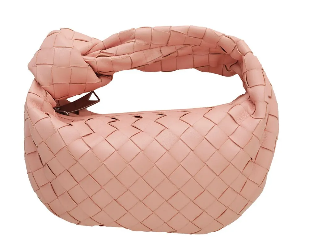 Bottega Veneta Peach Intrecciato Jodie Mini Bag