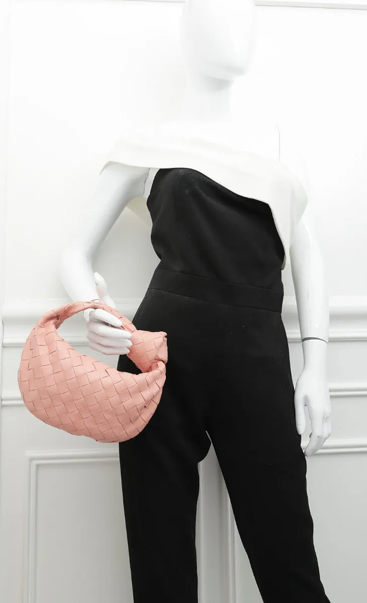 Bottega Veneta Peach Intrecciato Jodie Mini Bag