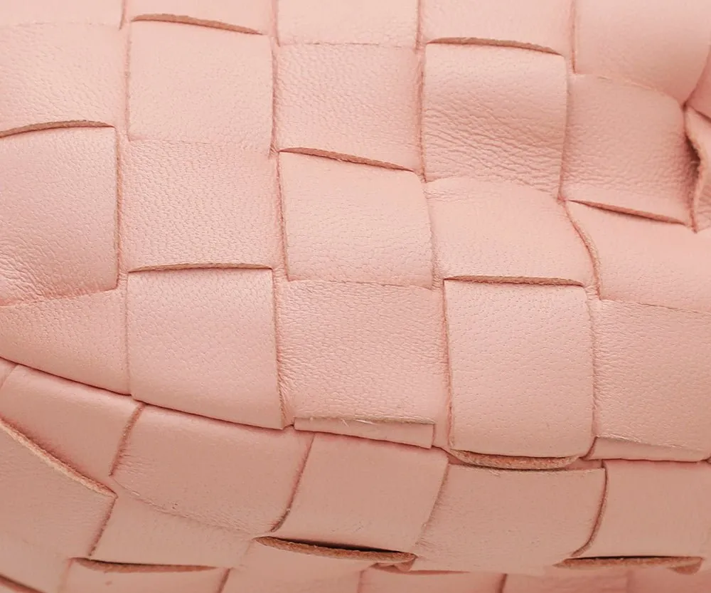 Bottega Veneta Peach Intrecciato Jodie Mini Bag