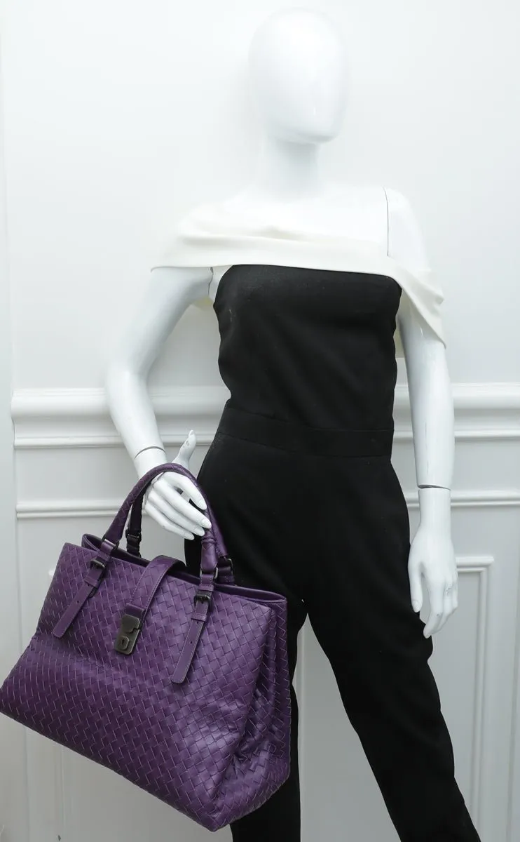 Bottega Veneta Purple Intrecciato Bag