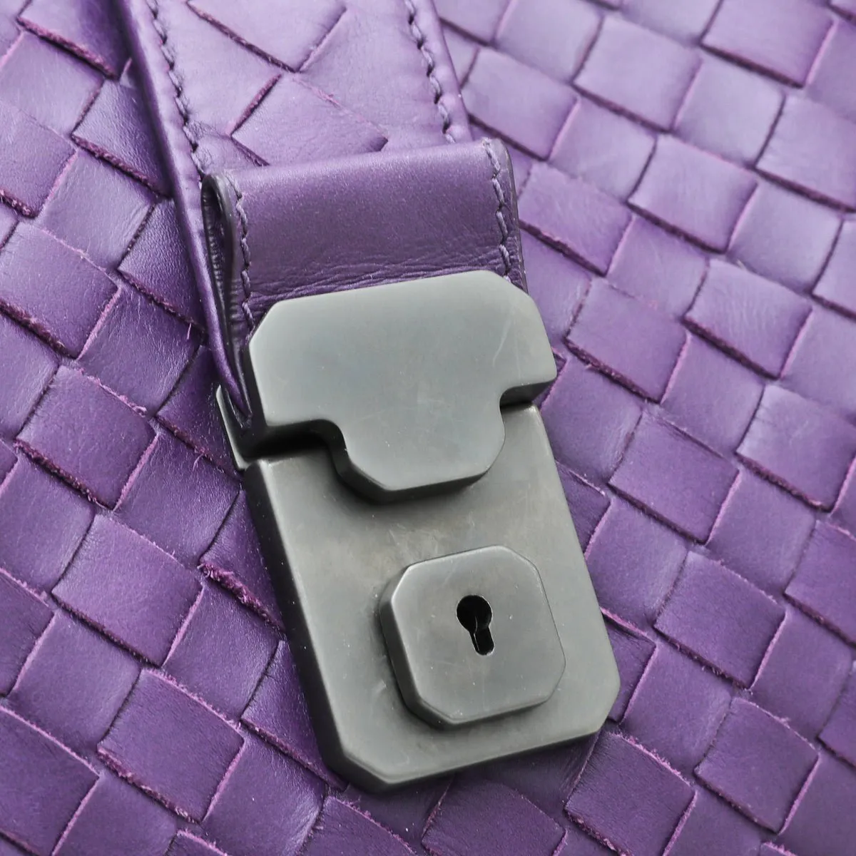 Bottega Veneta Purple Intrecciato Bag