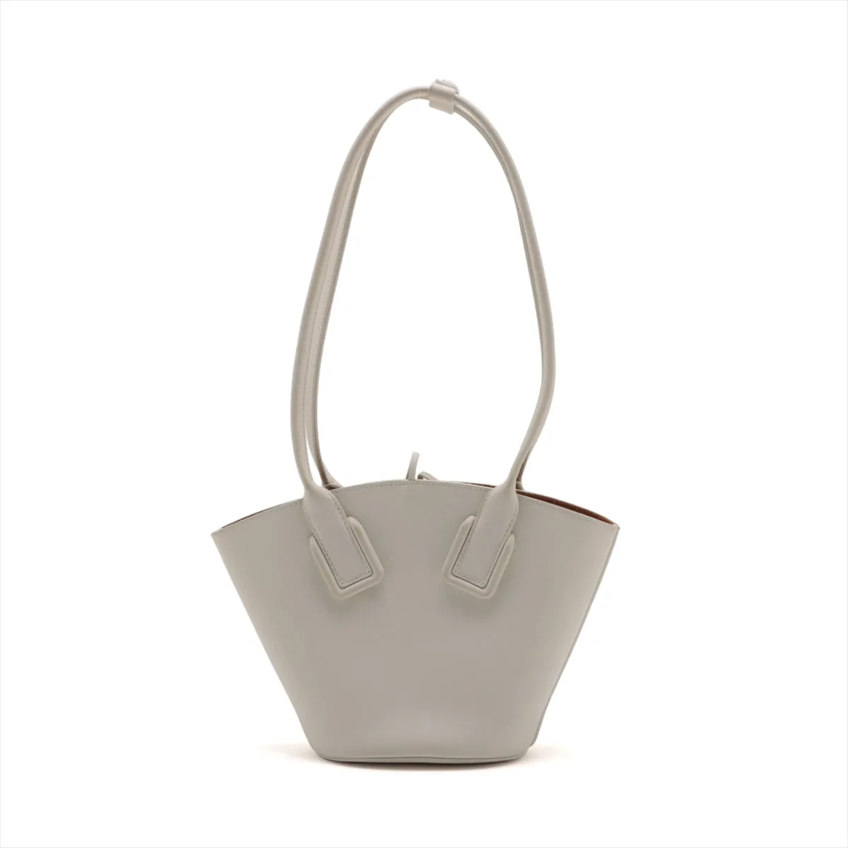 Bottega Veneta Small Basket Shoulder Bag White