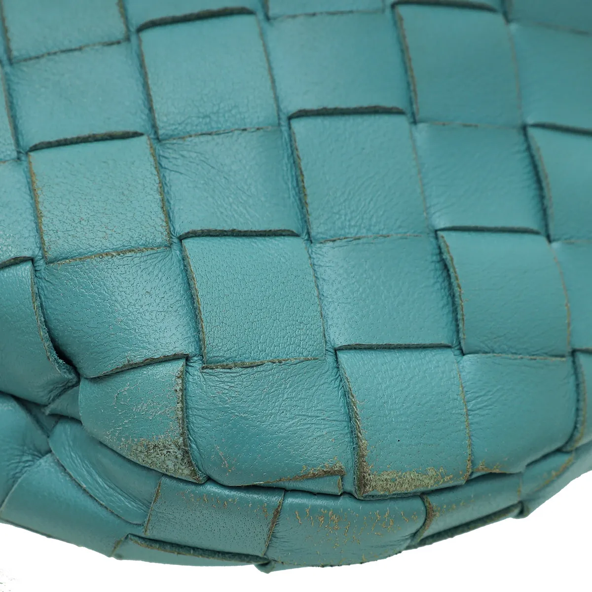 Bottega Veneta Teal Intrecciato Nappa Jodie Bag