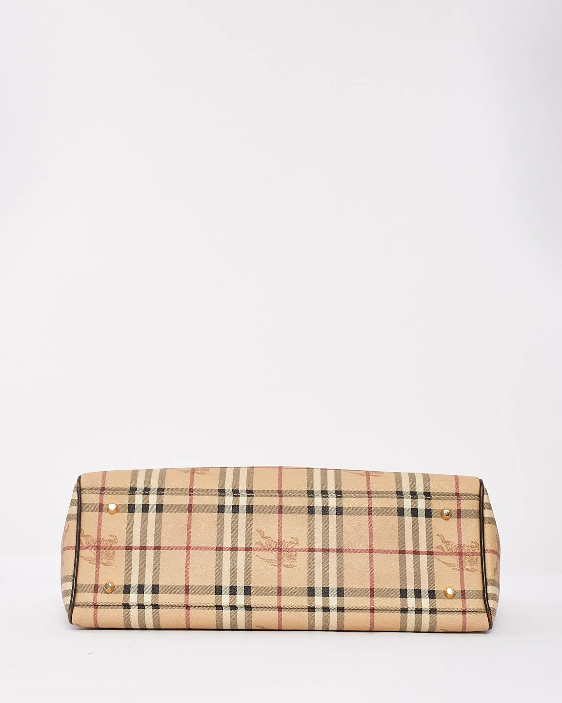 Burberry Haymarket Check Coated Canvas Buckle Eden Tote Bag