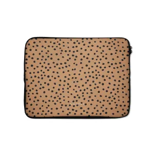 Burnt Orange Polka Dots Laptop Sleeve